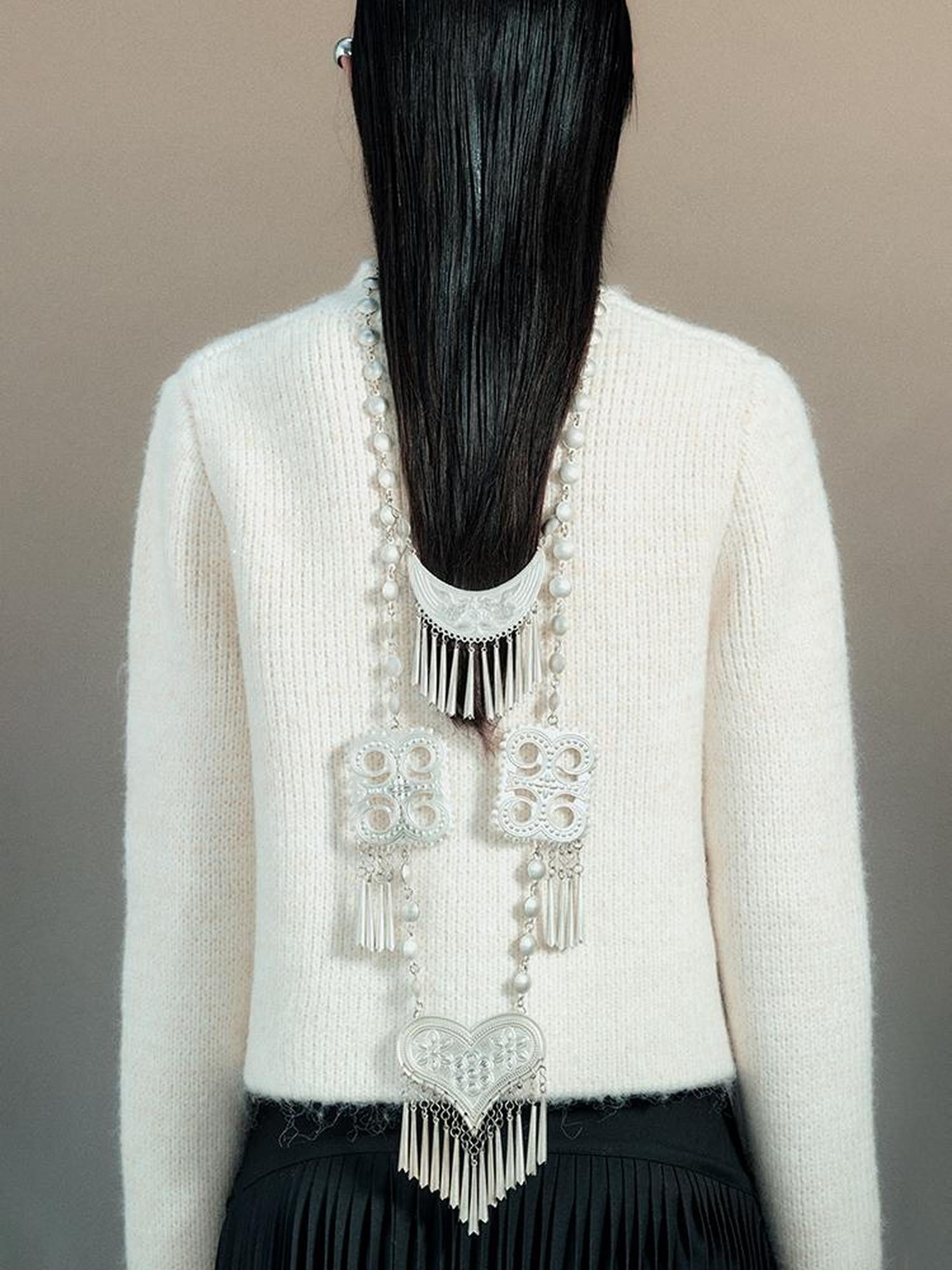 AnnoMundi Vintage Knot Button Knit Cardigan