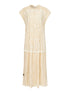 Vintage Lace Trimmed Silhouette Dress