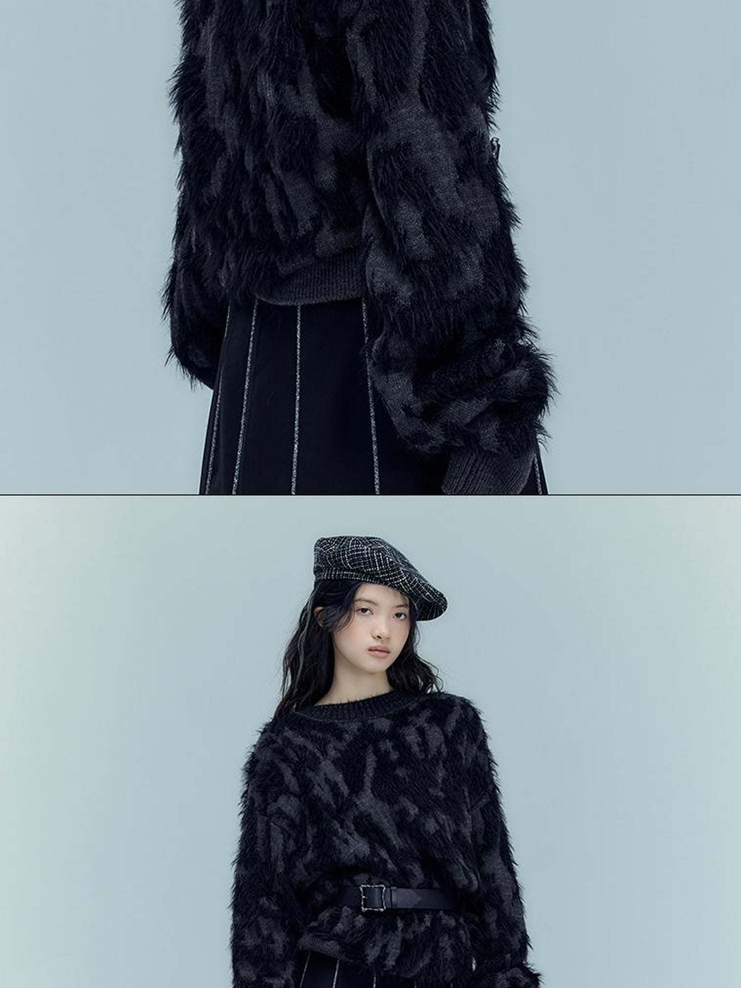 AnnoMundi Vintage Plaid Embroidered Beret With Adjustable Fit