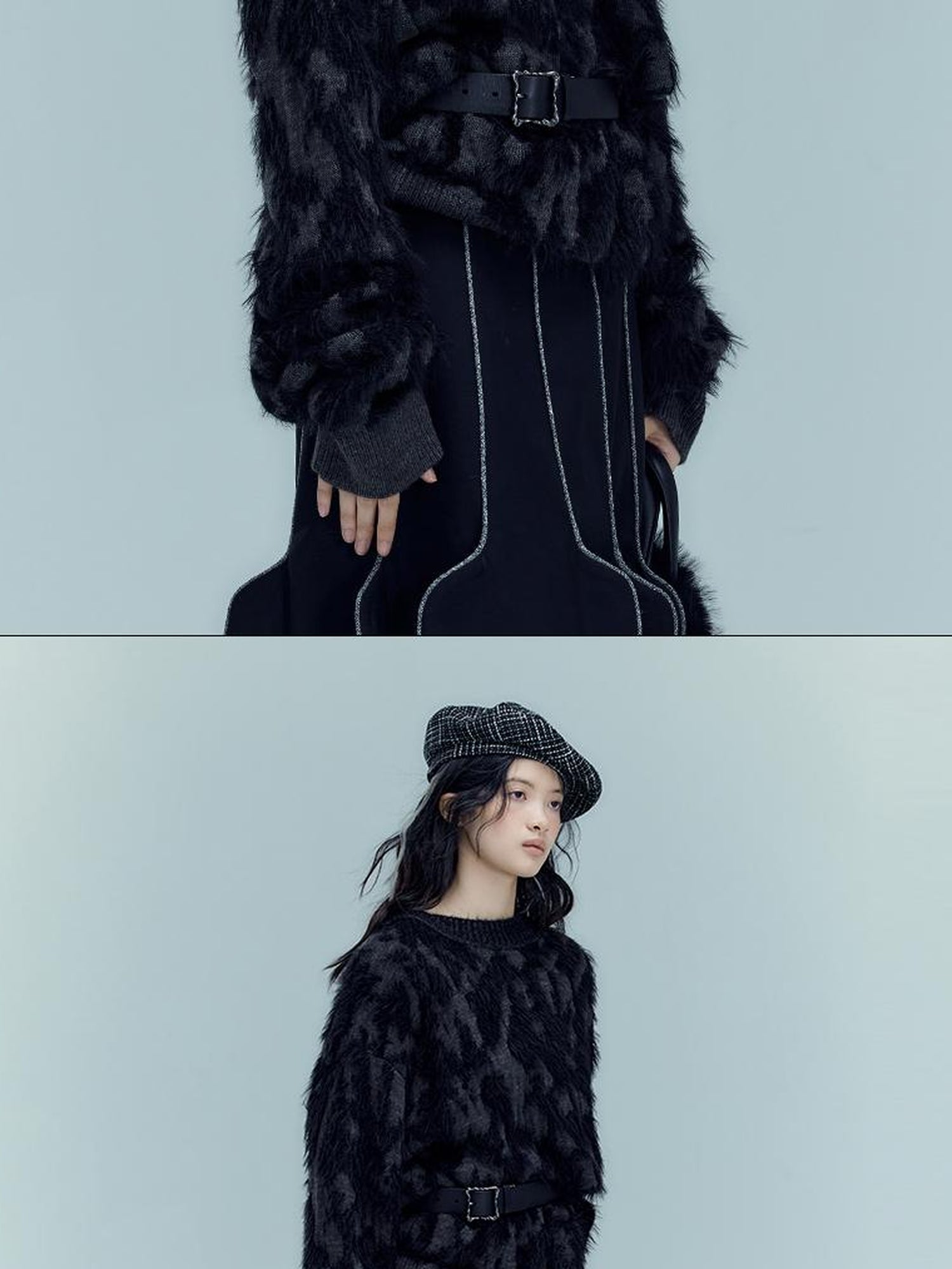 AnnoMundi Vintage Plaid Embroidered Beret With Adjustable Fit