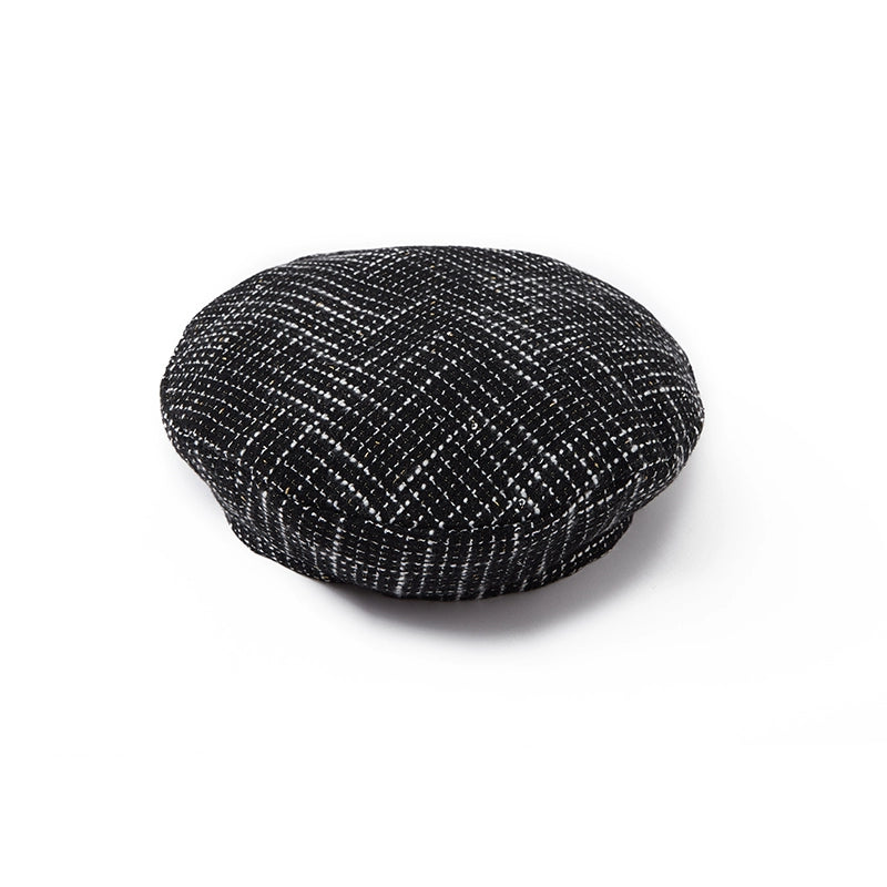 AnnoMundi_Vintage_Plaid_Embroidered_Beret_With_Adjustable_Fit_MISSTT