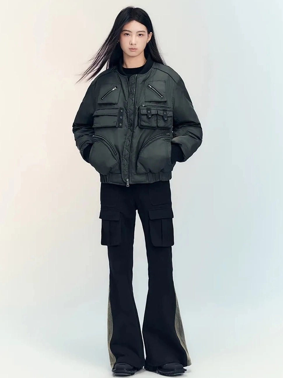 AnnoMundi Vintage Pocket Flared Trousers Pants