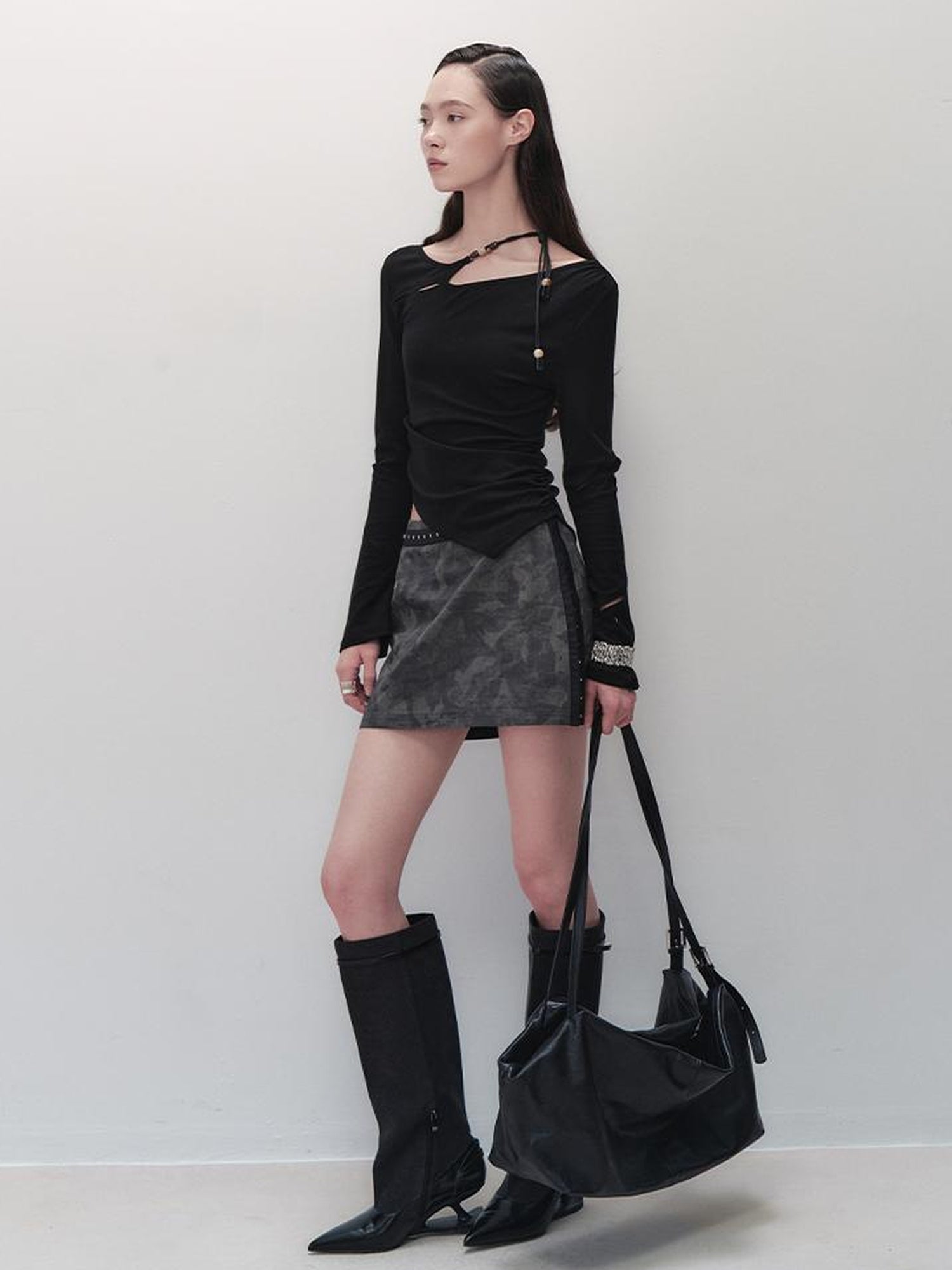 AnnoMundi Vintage Print Utility Shirt Skirt Set