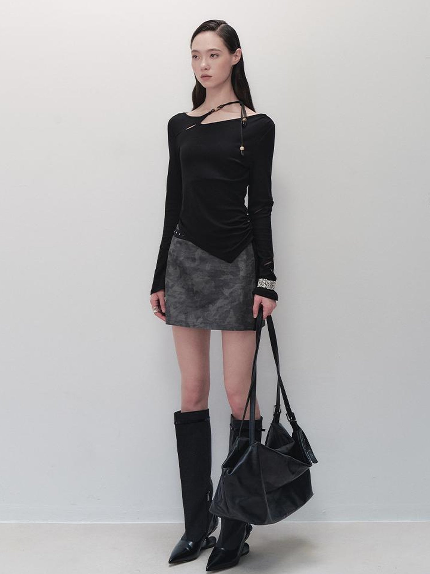 AnnoMundi Vintage Print Utility Shirt Skirt Set
