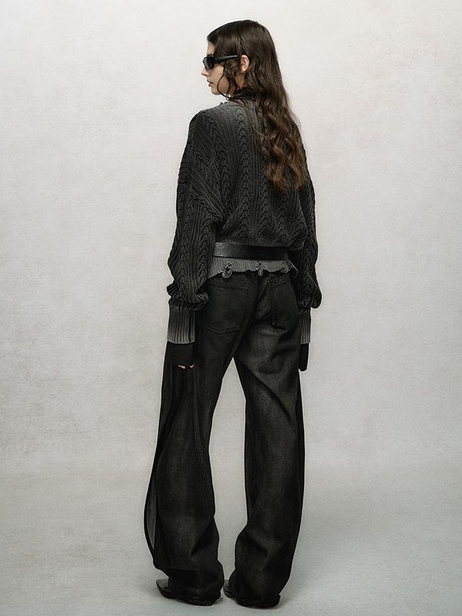 AnnoMundi Vintage Slub Cotton Wide Leg Jeans