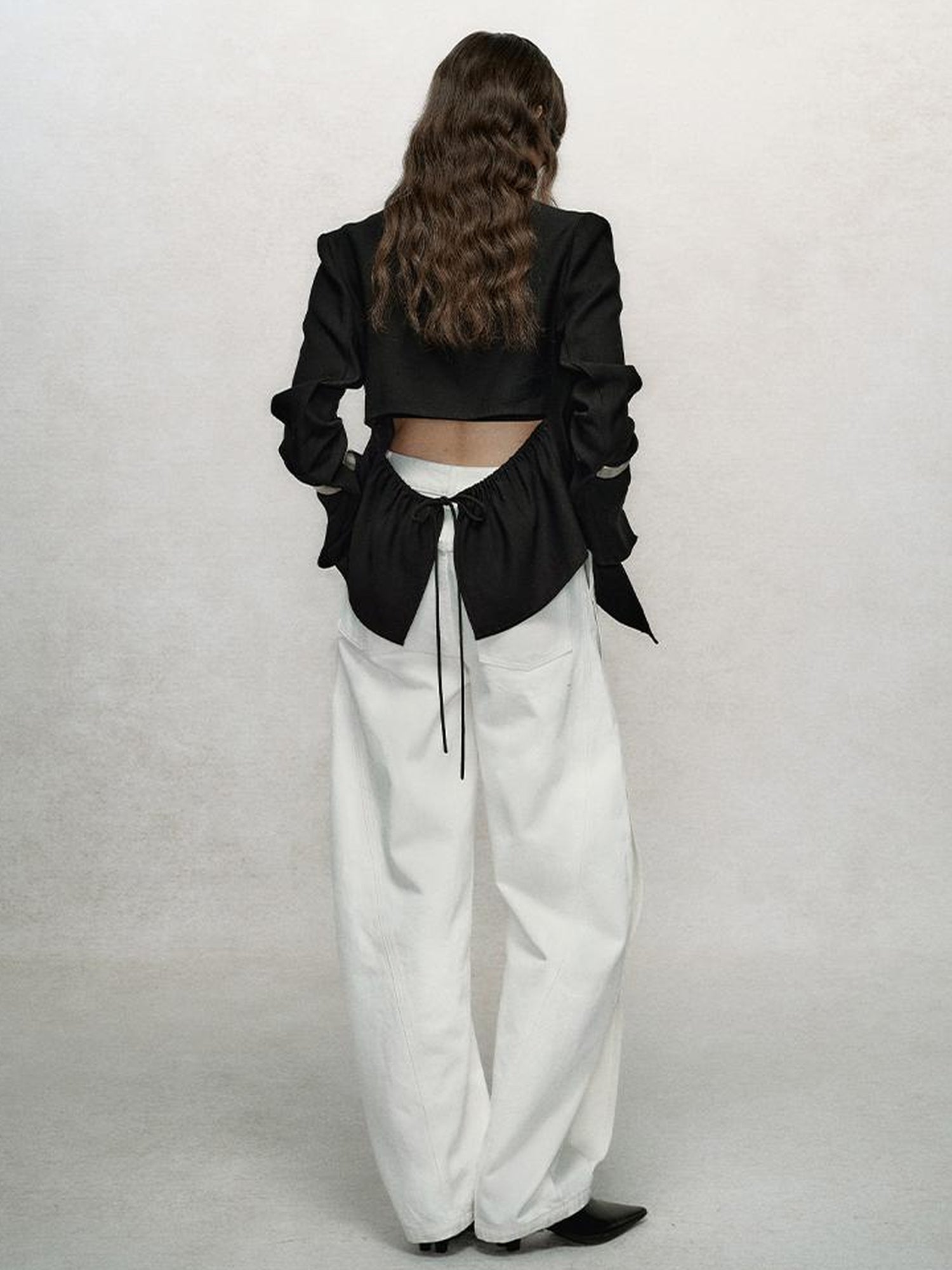 AnnoMundi Vintage Slub Cotton Wide Leg Jeans