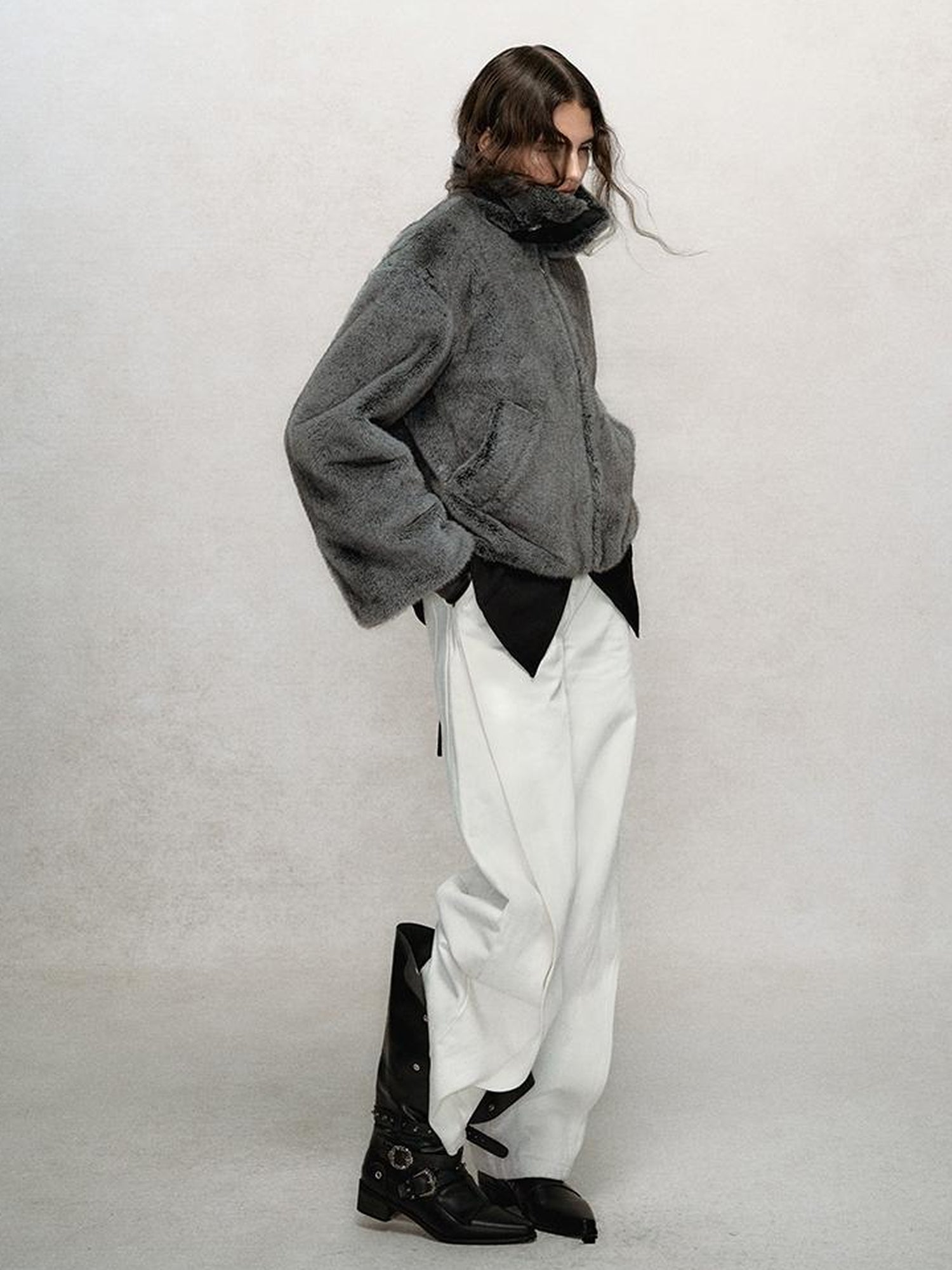 AnnoMundi Vintage Slub Cotton Wide Leg Jeans