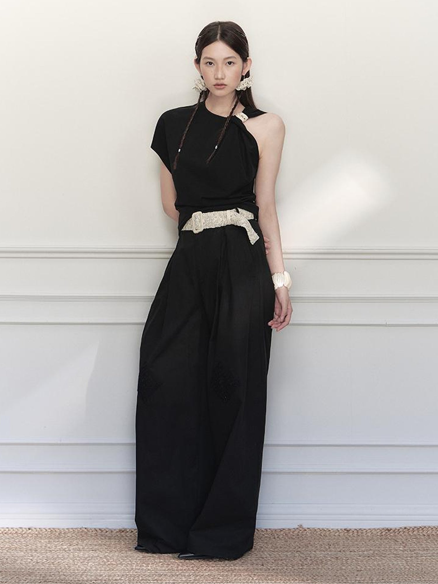 AnnoMundi Wave Texture Modal Waist Chain With Bohemian Detailing