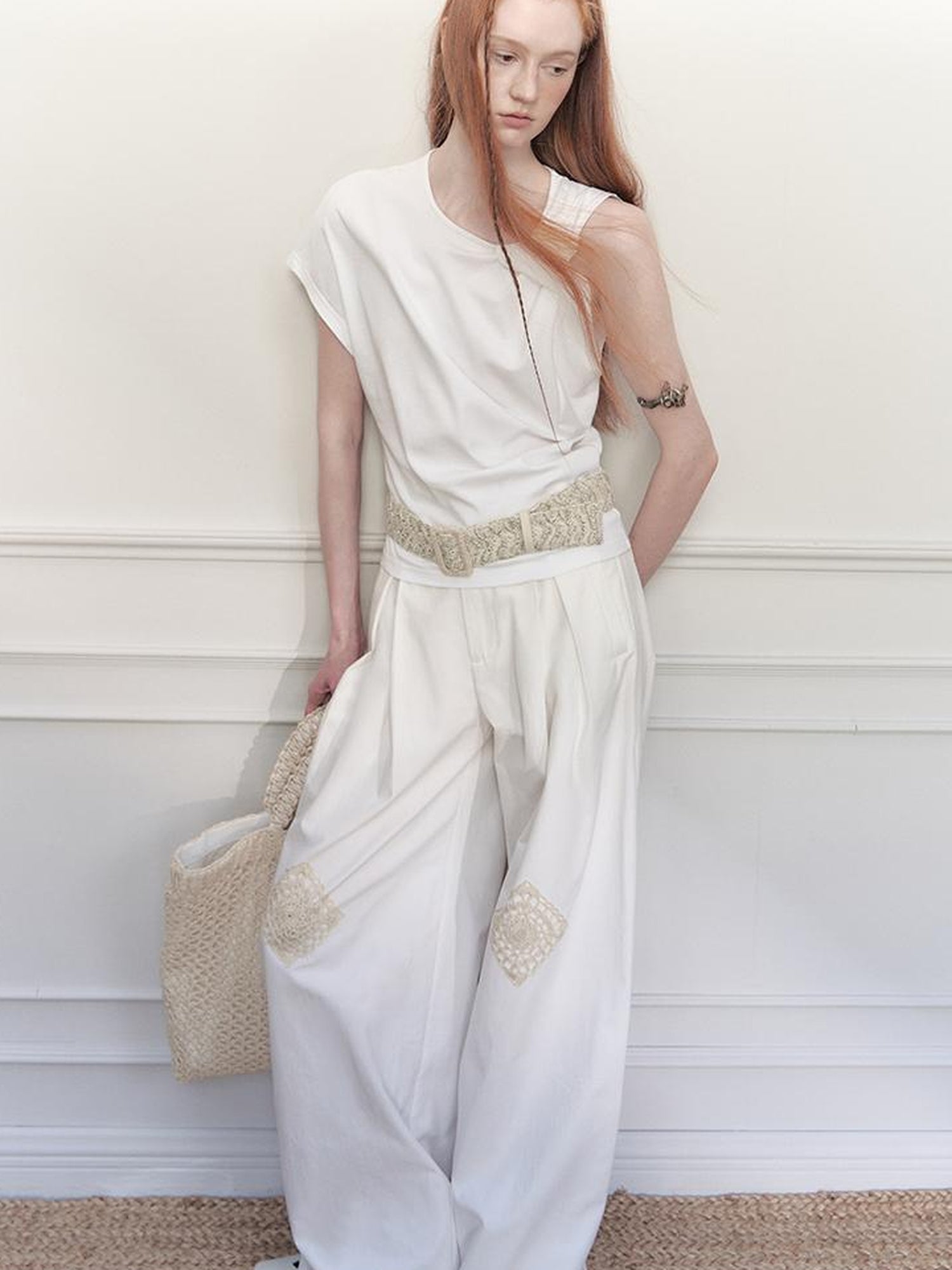 AnnoMundi Wave Texture Modal Waist Chain With Bohemian Detailing