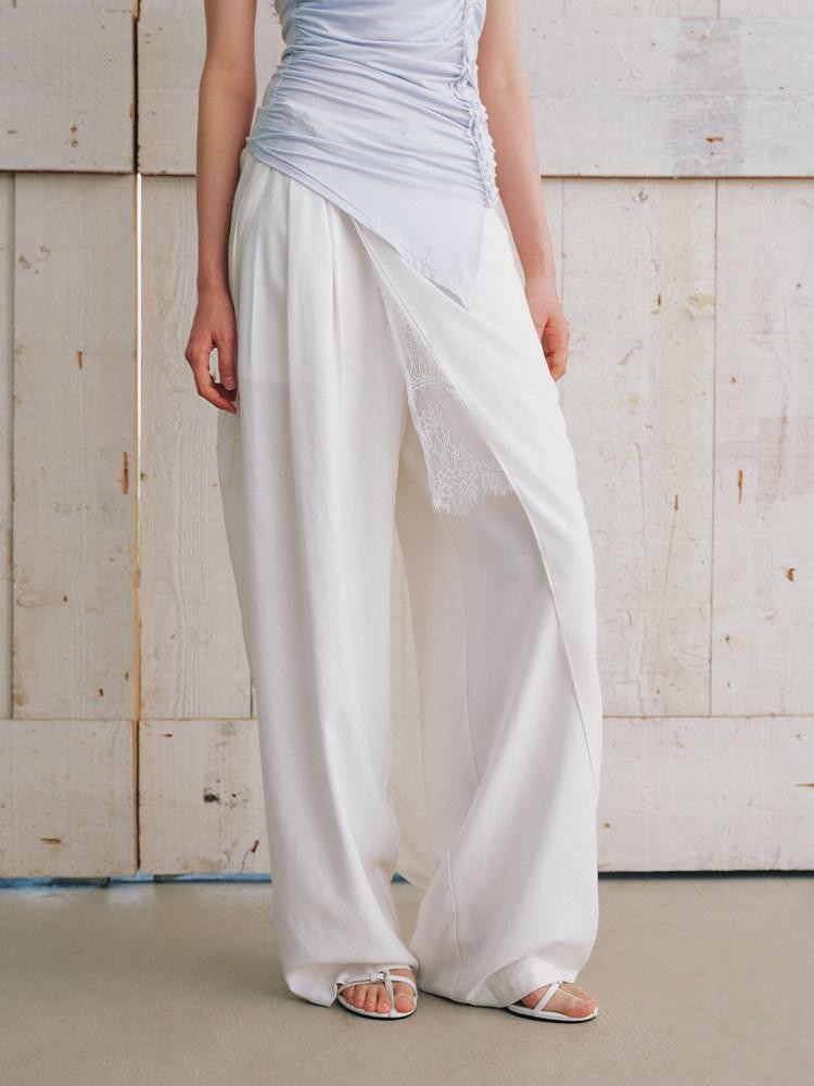 AnnoMundi White Irregular Lace Patchwork Women&
