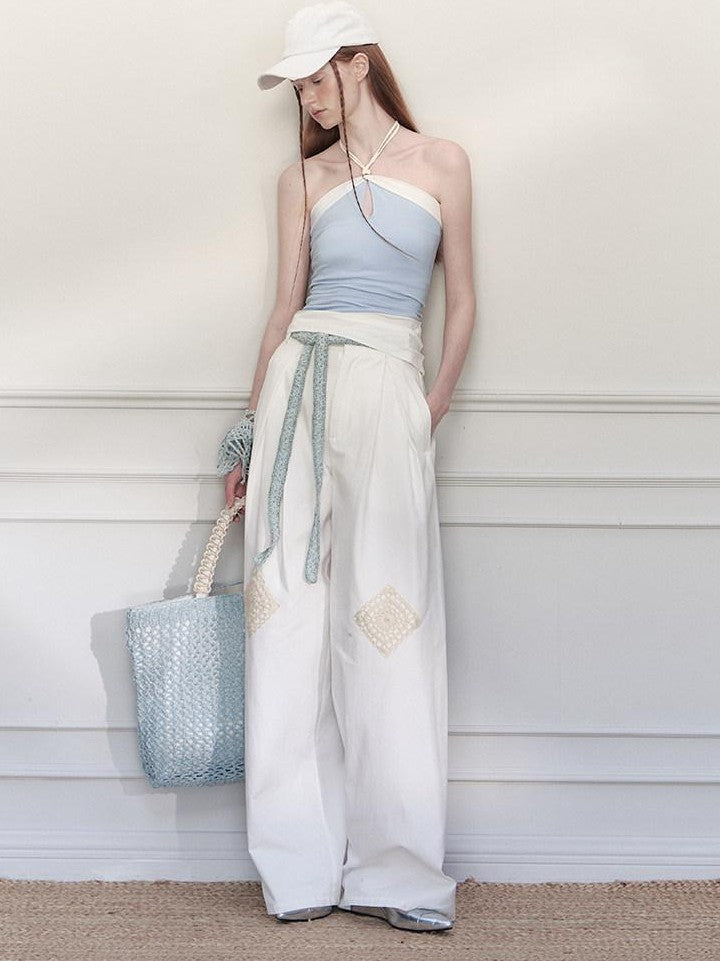 AnnoMundi Woven Tie Asymmetric Colorblock Women&