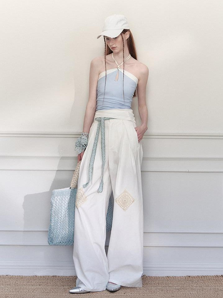 AnnoMundi Woven Tie Asymmetric Colorblock Women&