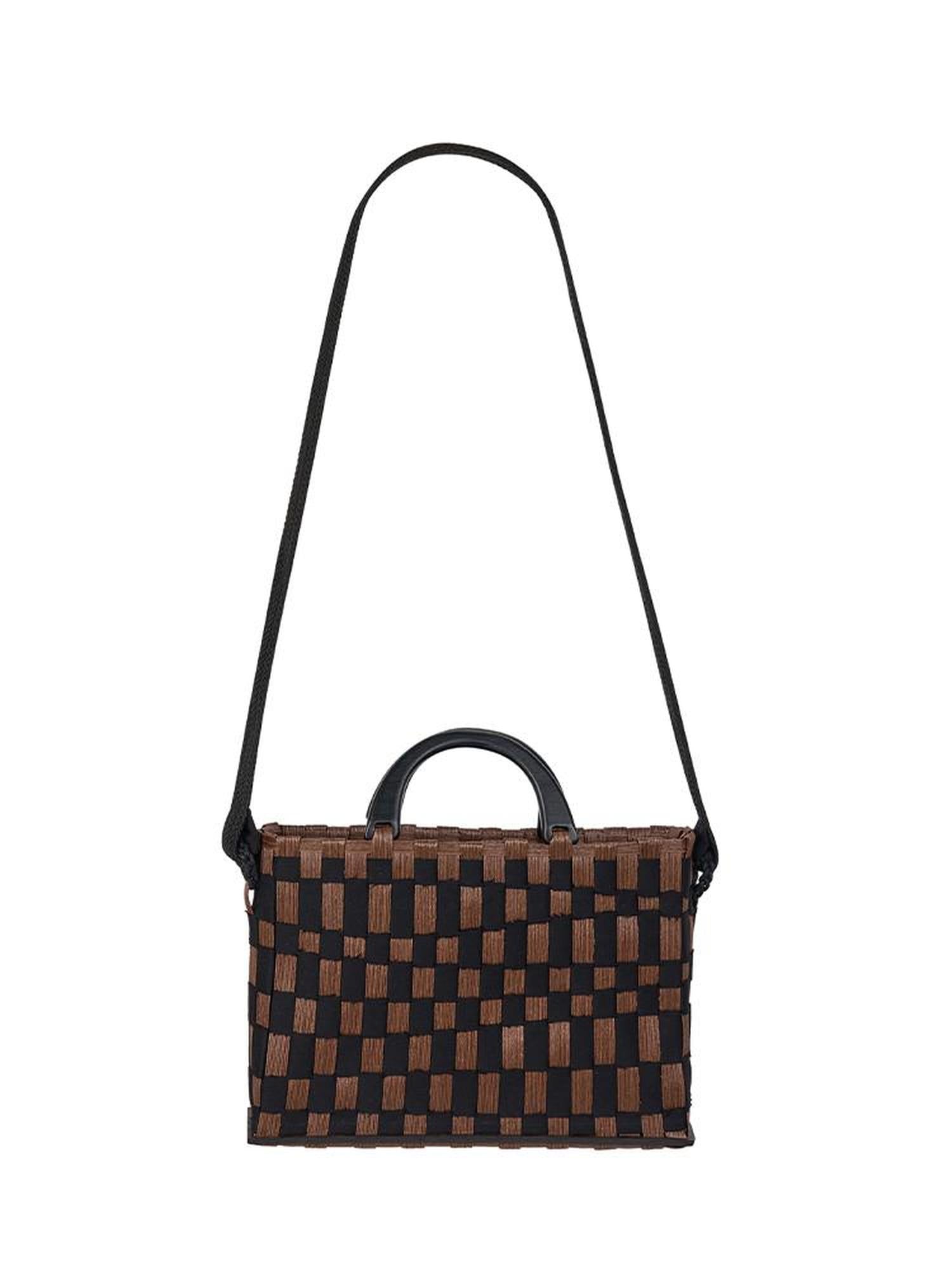 AnnoMundi Woven Wood Tote Timeless Waves