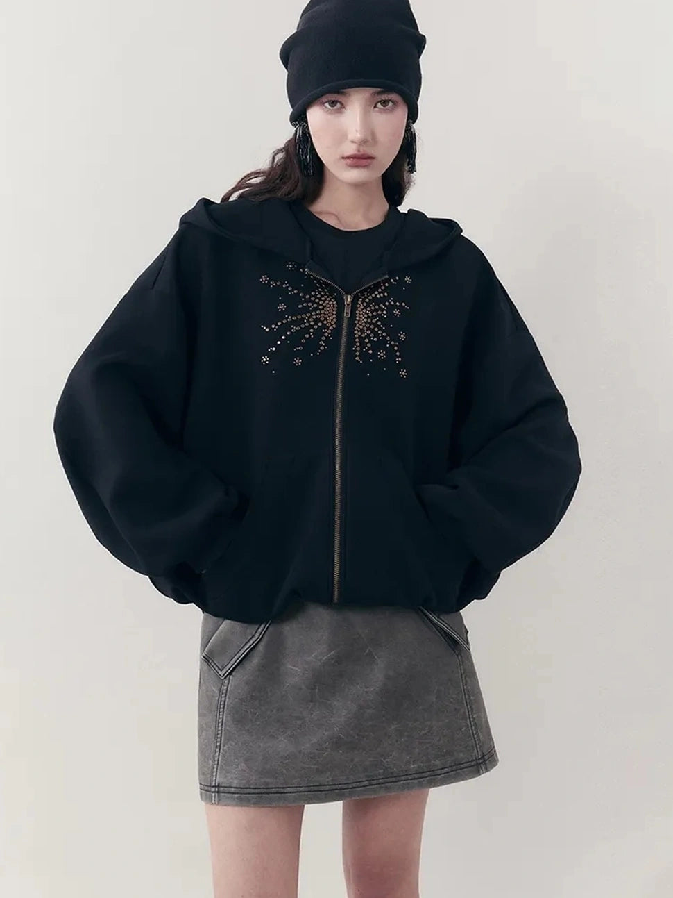 AnnoMundi Wrinkle Resistant Draped Hollow Out Drop Cut Top T-shirt