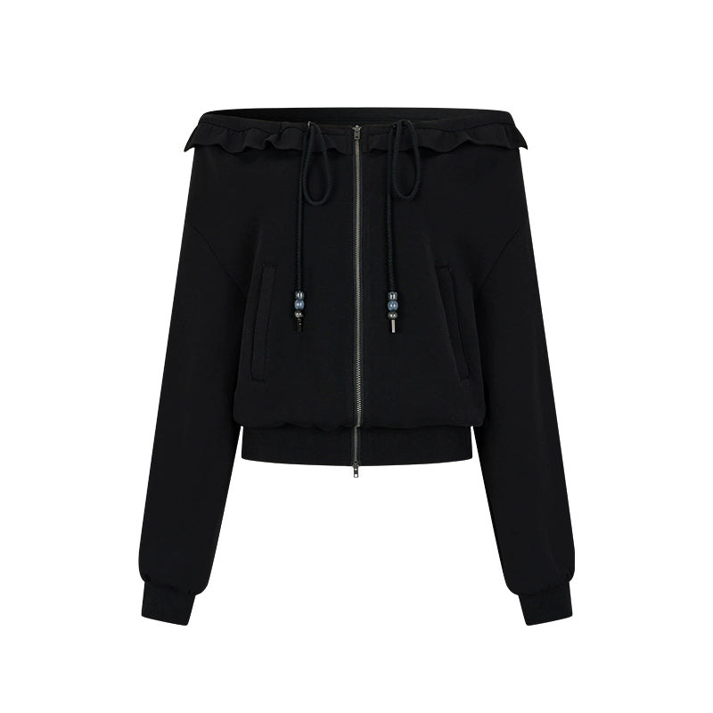 AnnoMundi_Zip_Front_Knit_Sweatshirt_with_Beaded_Drawstring_MISSTT