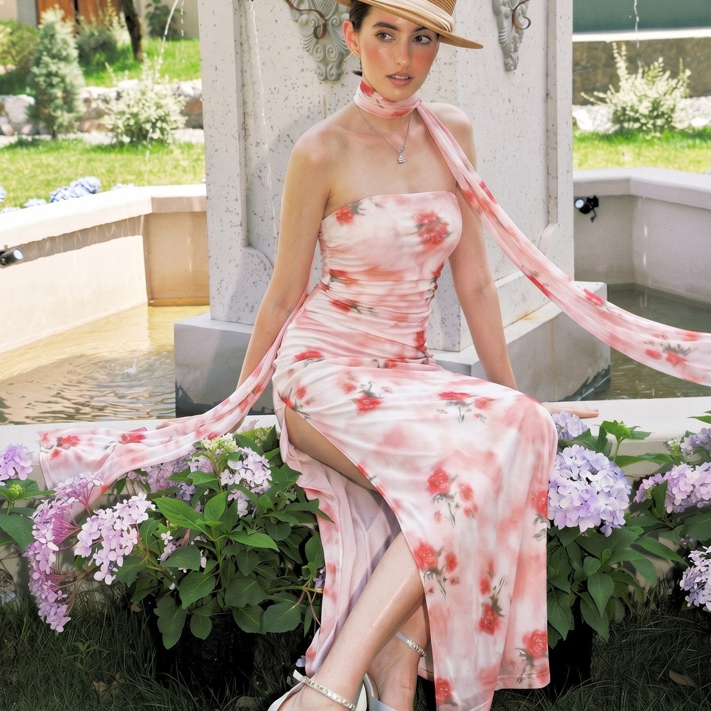 Anti_Being_General_Rose_Print_Sheer_Mesh_Slit_Women&