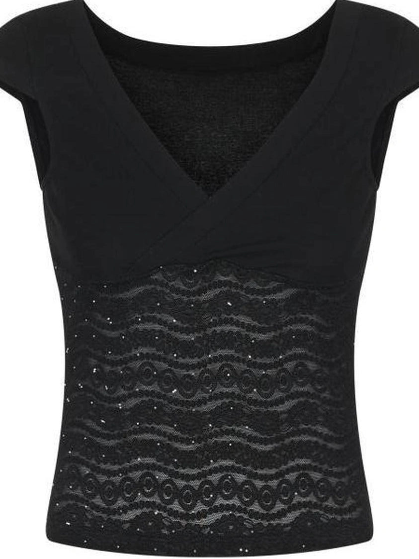 Anti Being General Stretch Diamond Trim Women S Top T-shirt