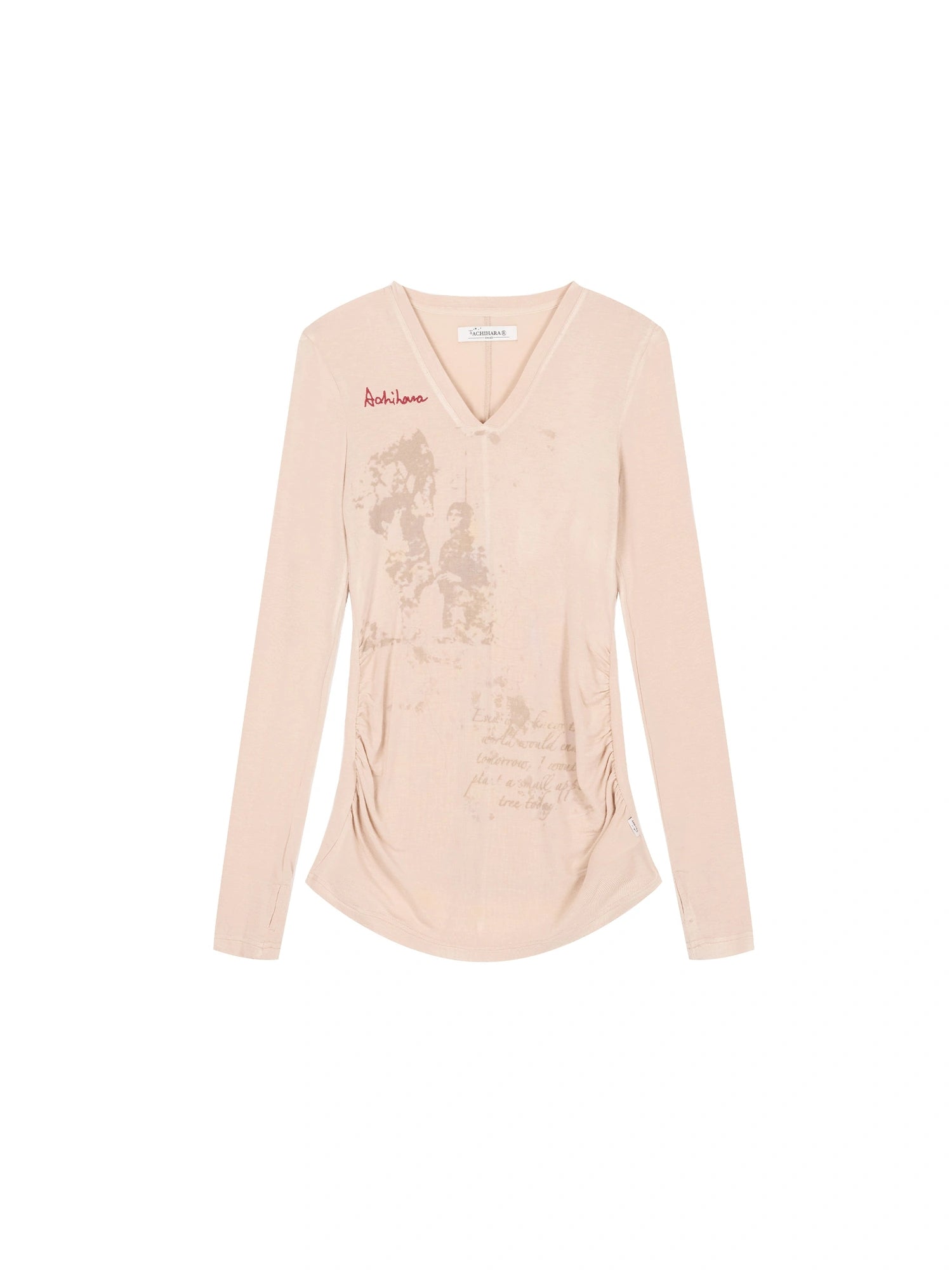 Apple Tree Twist T-Shirt Lightweight Long Sleeve Sun Protection Top