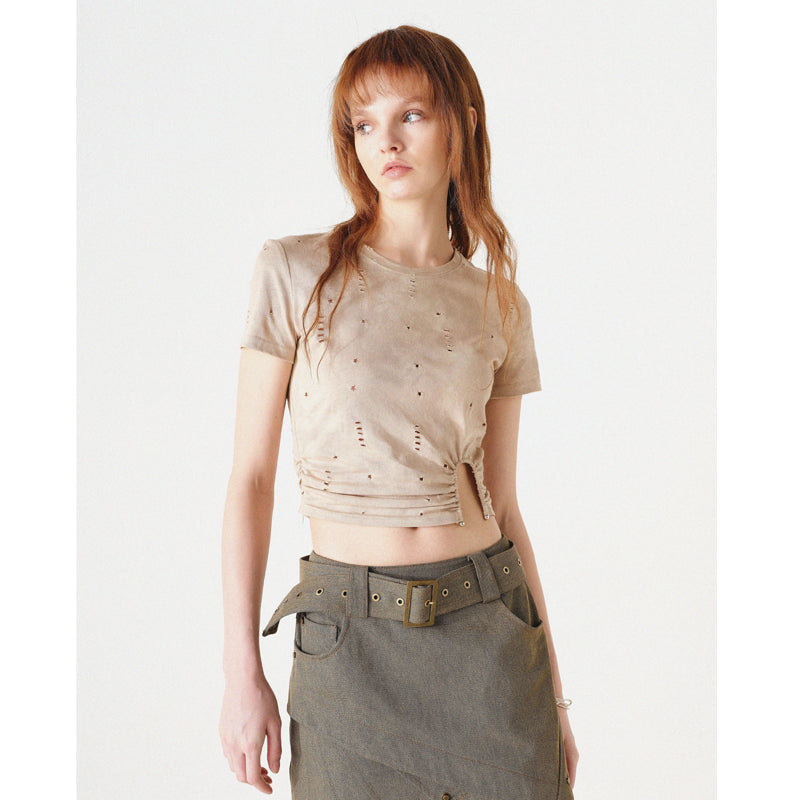 UpdateNN NORTH NODE Cropped High Waist Slim Fit Tee
