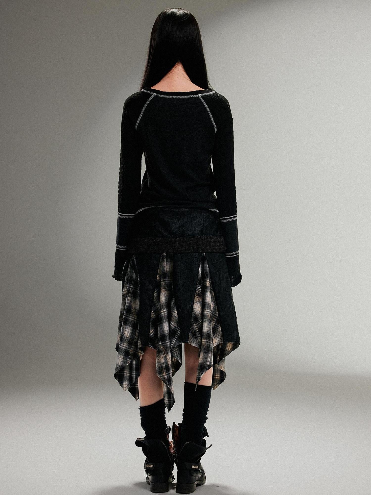 ARIADNAw Ariadna Punk Rock Print Elastic High Waist Women Pants