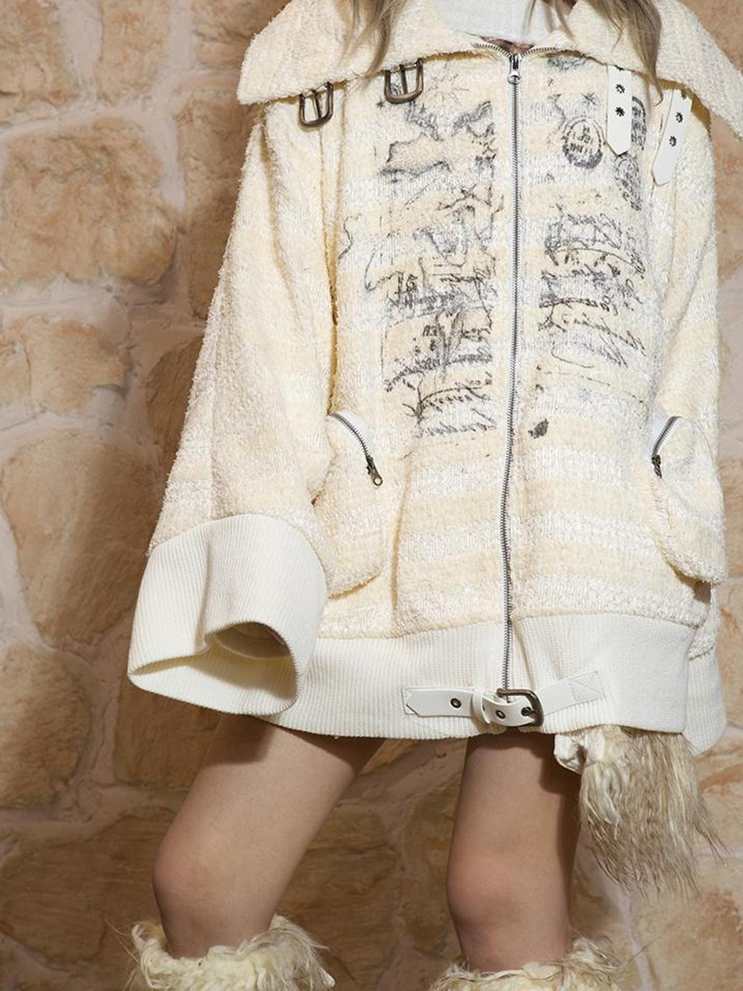 ARIADNAw Ariadna S Punk Revival Oversized Street Sweatshirt