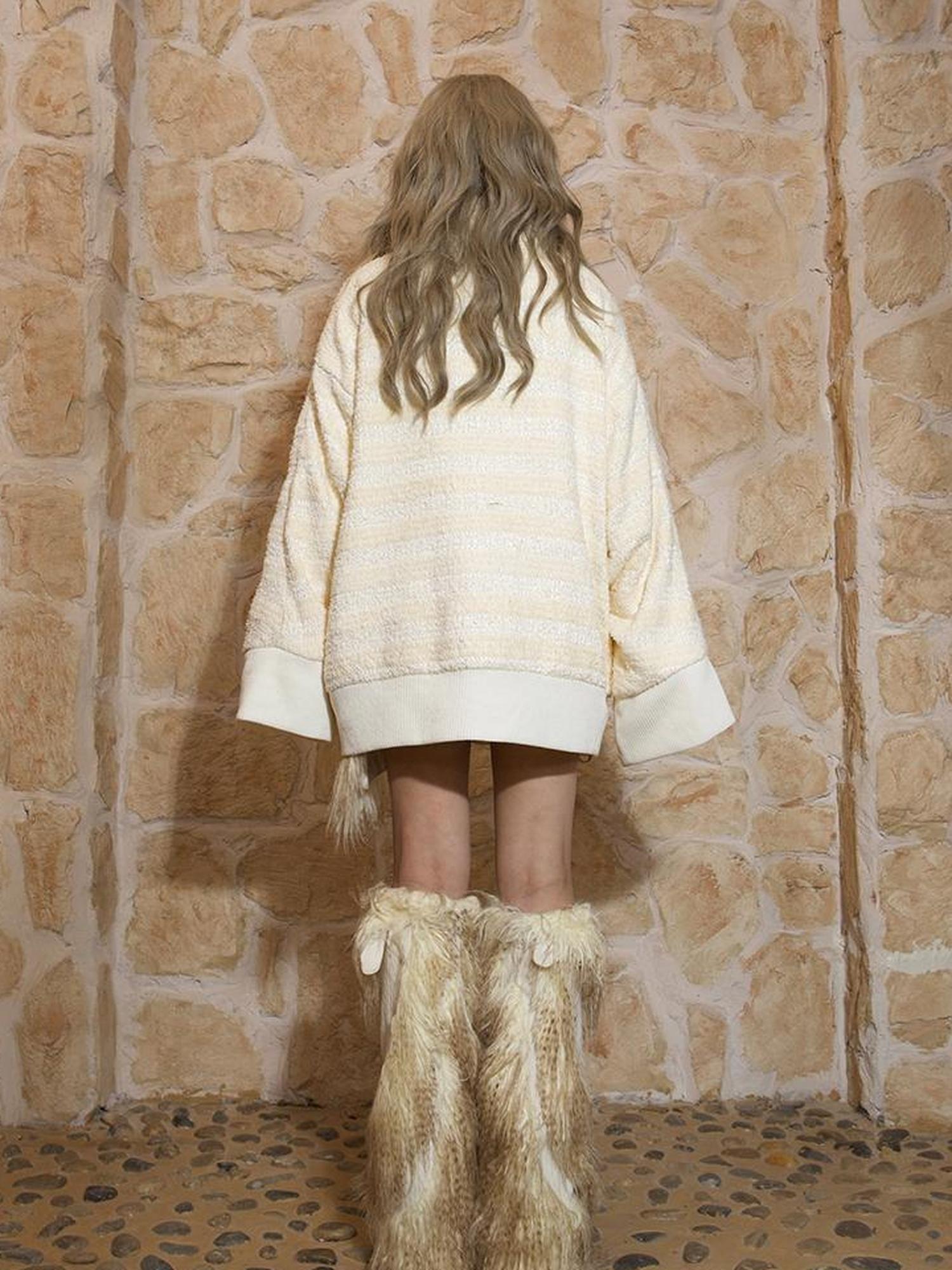 ARIADNAw Ariadna S Punk Revival Oversized Street Sweatshirt