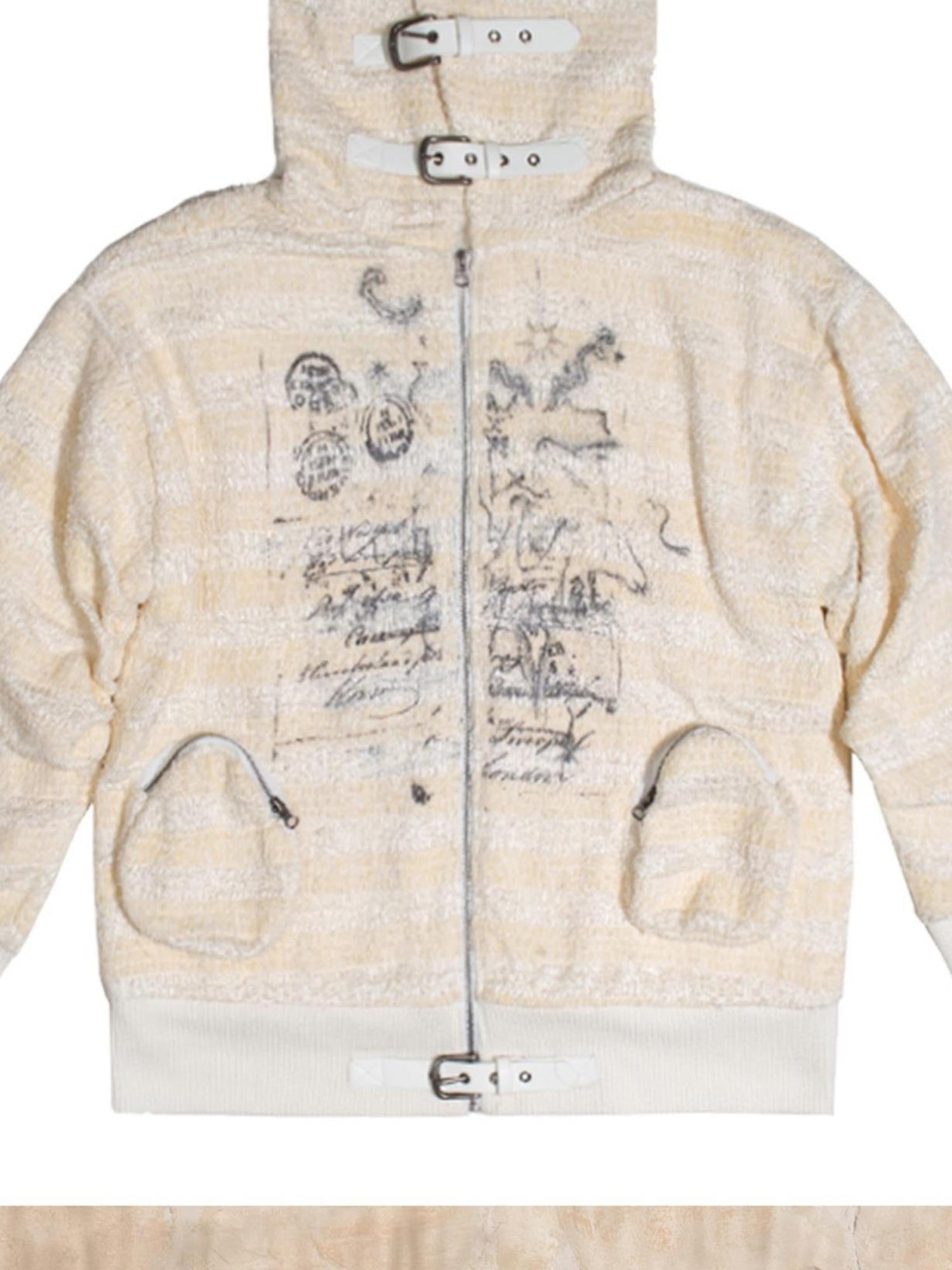 ARIADNAw Ariadna S Punk Revival Oversized Street Sweatshirt