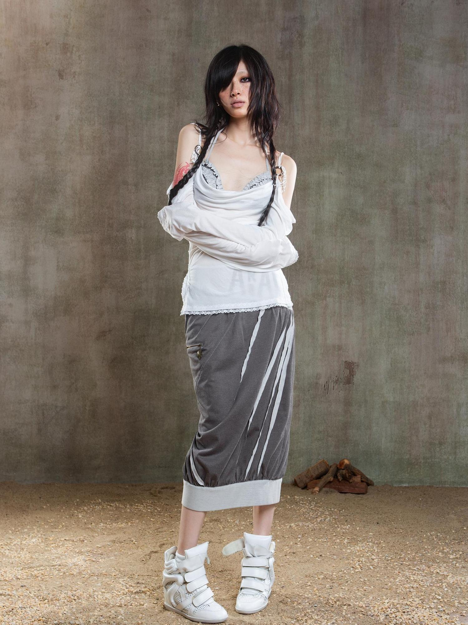 ARIADNAw Ariadna Vintage Acrylic Sheer Sunshield Cape