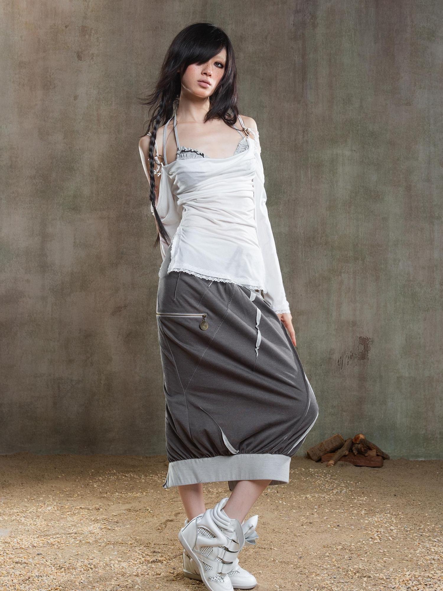 ARIADNAw Ariadna Vintage Acrylic Sheer Sunshield Cape
