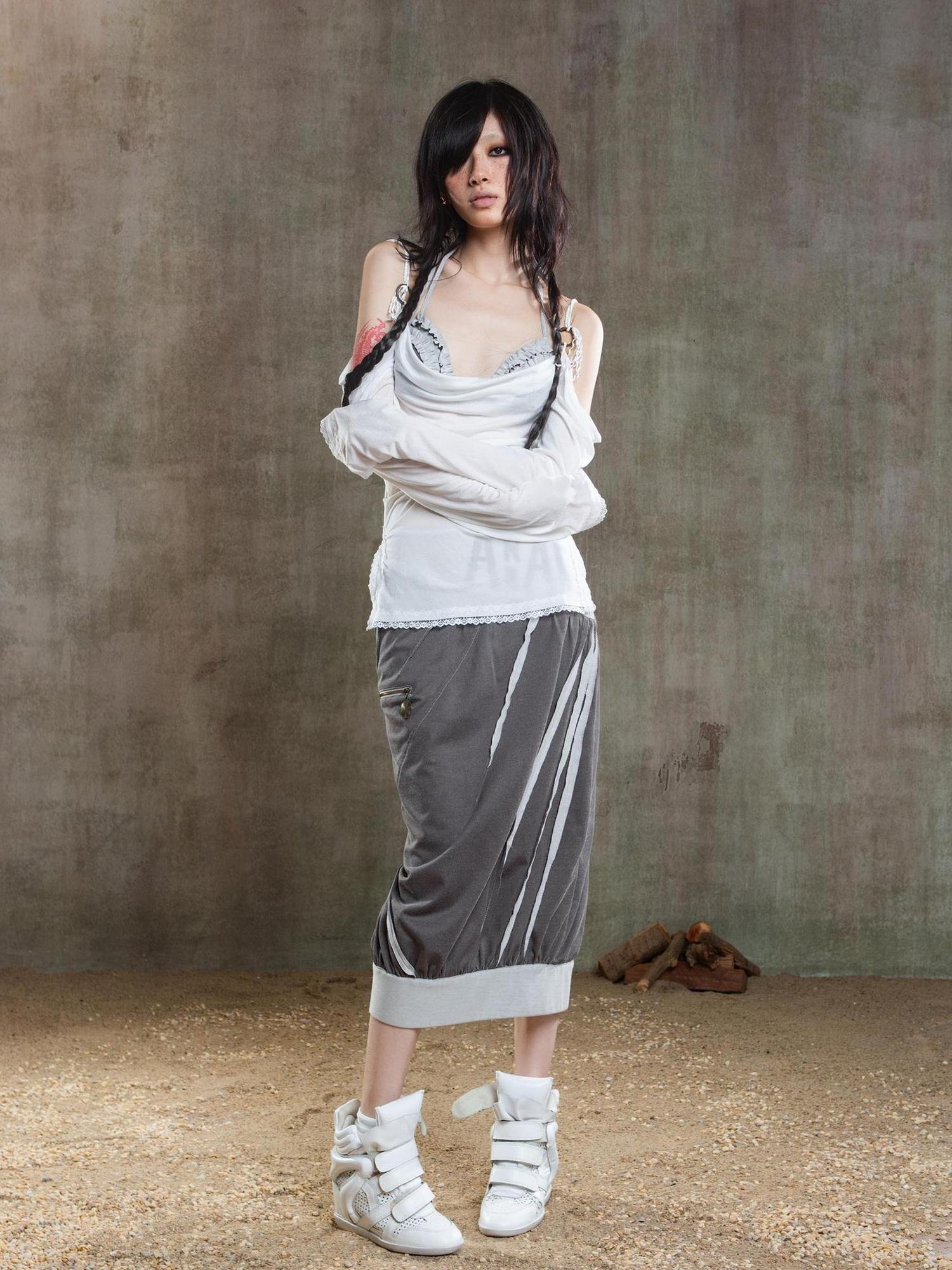 ARIADNAw Ariadna Vintage Acrylic Sheer Sunshield Cape