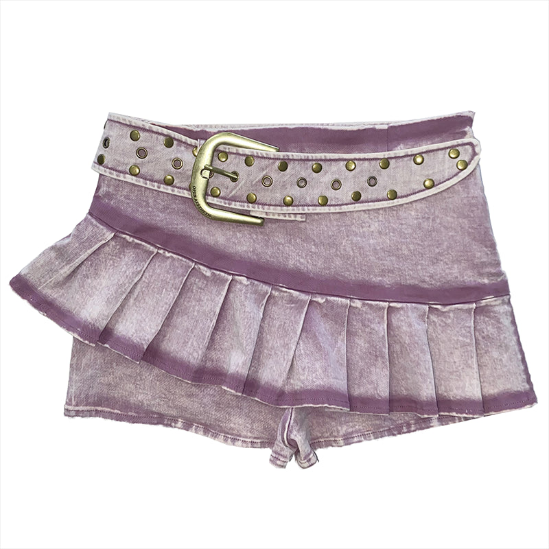 Update OPEN AESTHETIC Vintage Washed Denim Shorts With Distressed Detailing