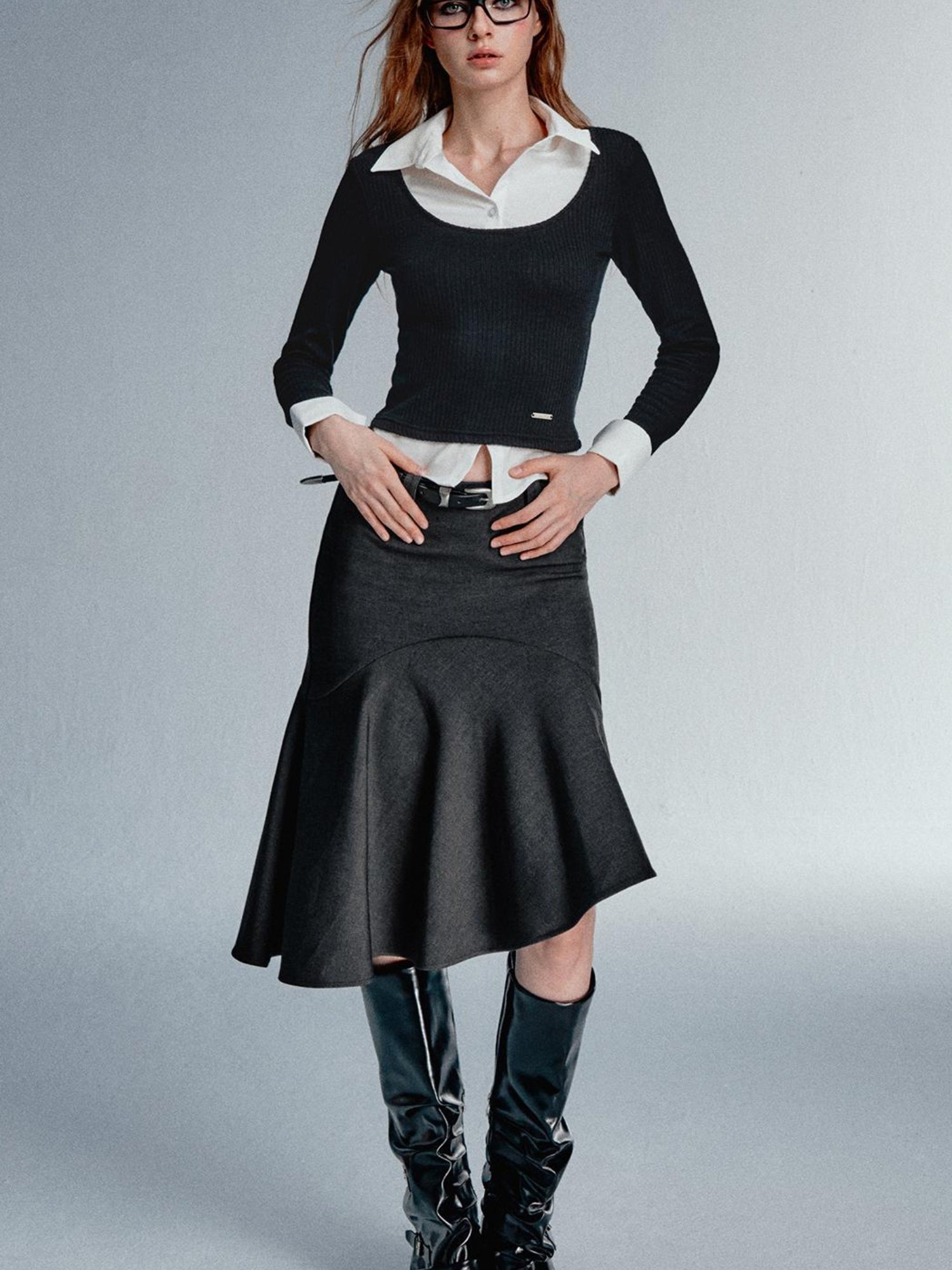 STRIKE A POSE Asym Blazer High Iq Mini Dress Spring Mermaid Skirts