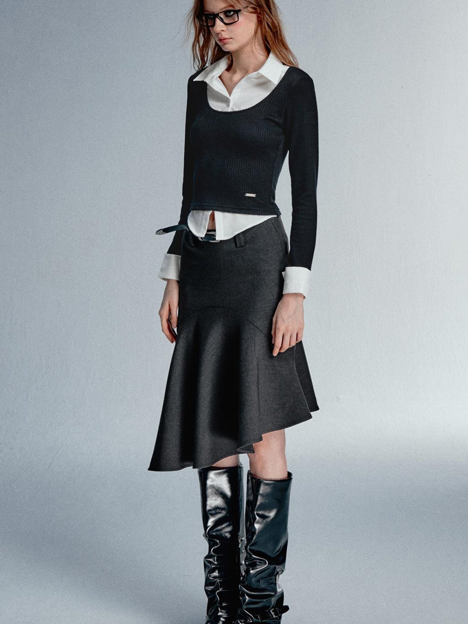 STRIKE A POSE Asym Blazer High Iq Mini Dress Spring Mermaid Skirts