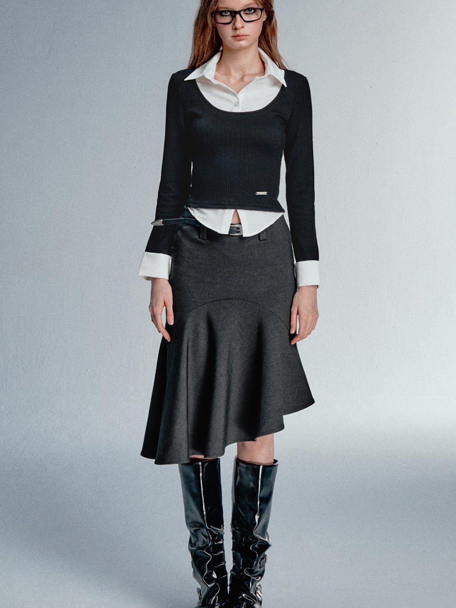 STRIKE A POSE Asym Blazer High Iq Mini Dress Spring Mermaid Skirts