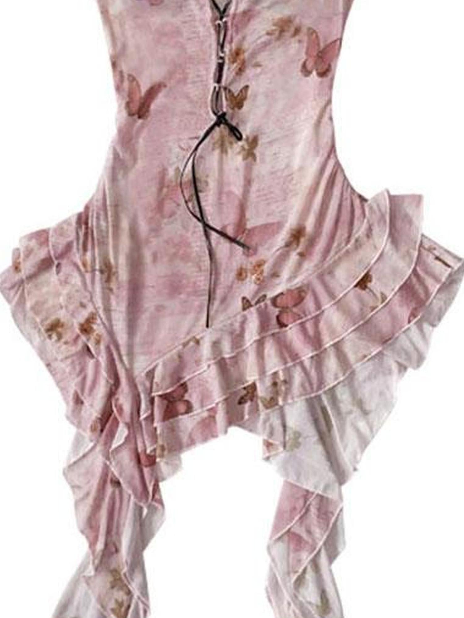 WSW WUSHENWU Asymmetrical Sweet & Cool Two Piece Strappy Top Set