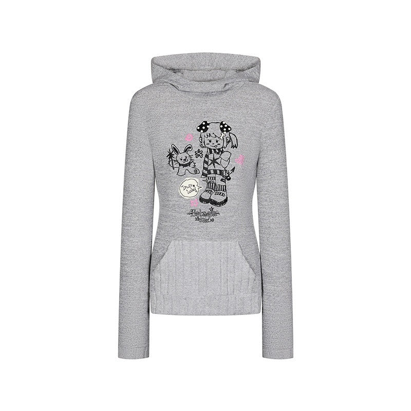 BETWEENAND_Bunny_Ear_Hood_Puff_Print_Straight_Cut_Women&