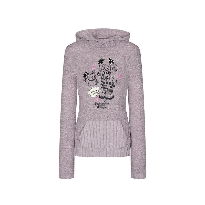 BETWEENAND_Bunny_Ear_Hood_Puff_Print_Straight_Cut_Women&