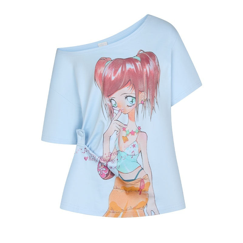 BETWEENAND_Manga_Girl_Print_Slanted_Shoulder_Women&