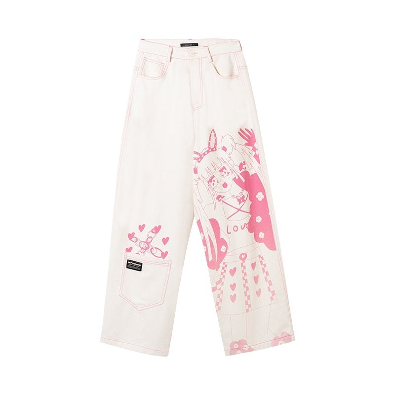 BETWEENAND_Millennial_Pink_All_Over_Graffiti_Print_Women&