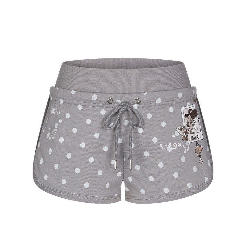 BETWEENAND_Multicolor_Beach_Polka_Dot_And_Leopard_Print_Slim_Women&