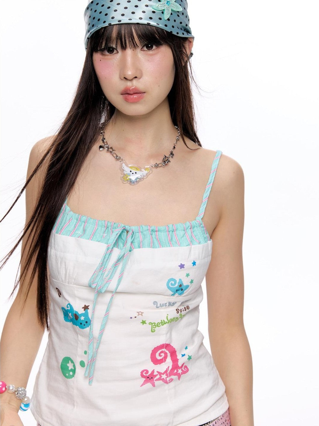 BETWEENAND Sparkling Flying Star Puffy Balloon Women&