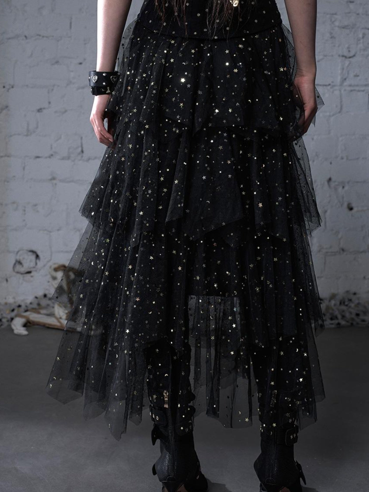 Ballet Pure Sexy Star Layered Tulle Midi Dress