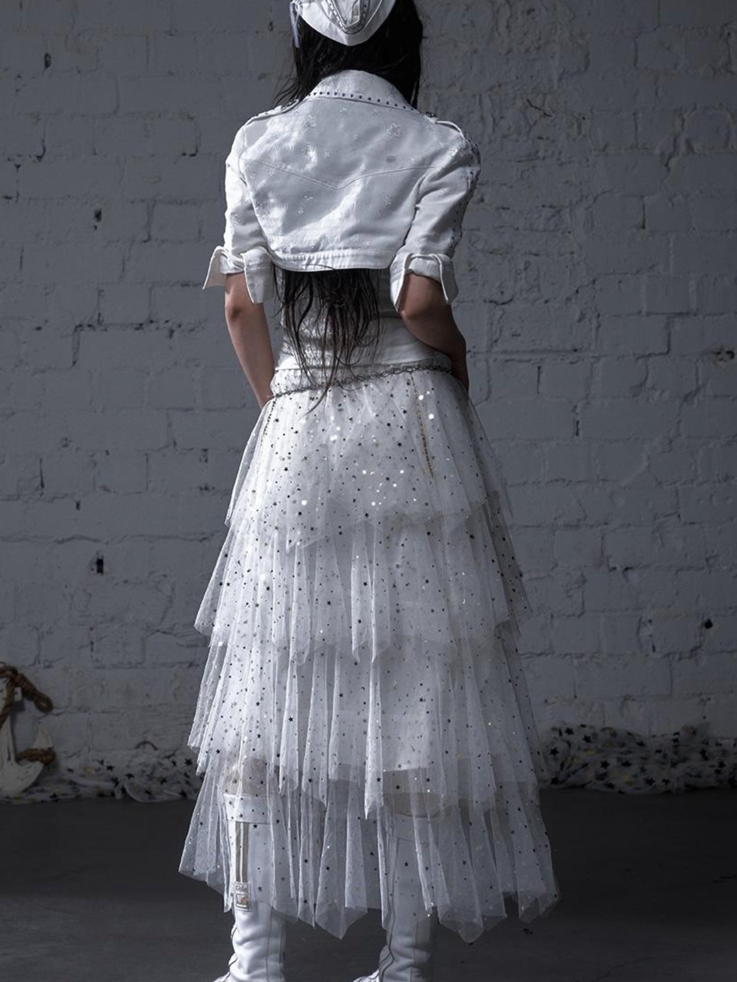 Ballet Pure Sexy Star Layered Tulle Midi Dress