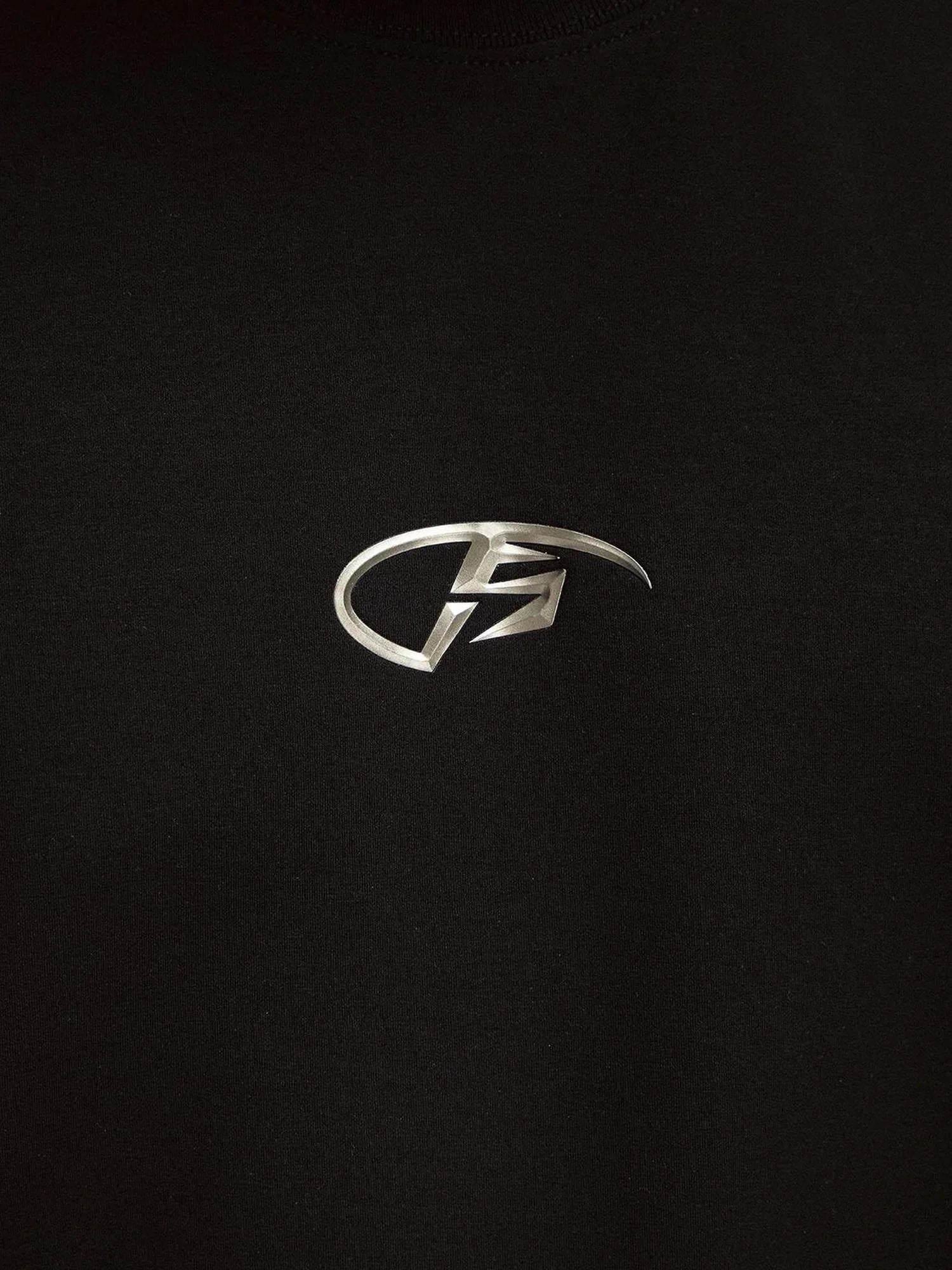 Basic Metal Logo Slim Fit Cotton Tee