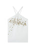 Bangkok Beach Metallic Halter Top