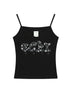 Brittany Becky Skull Embroidered Ribbed Tank Top