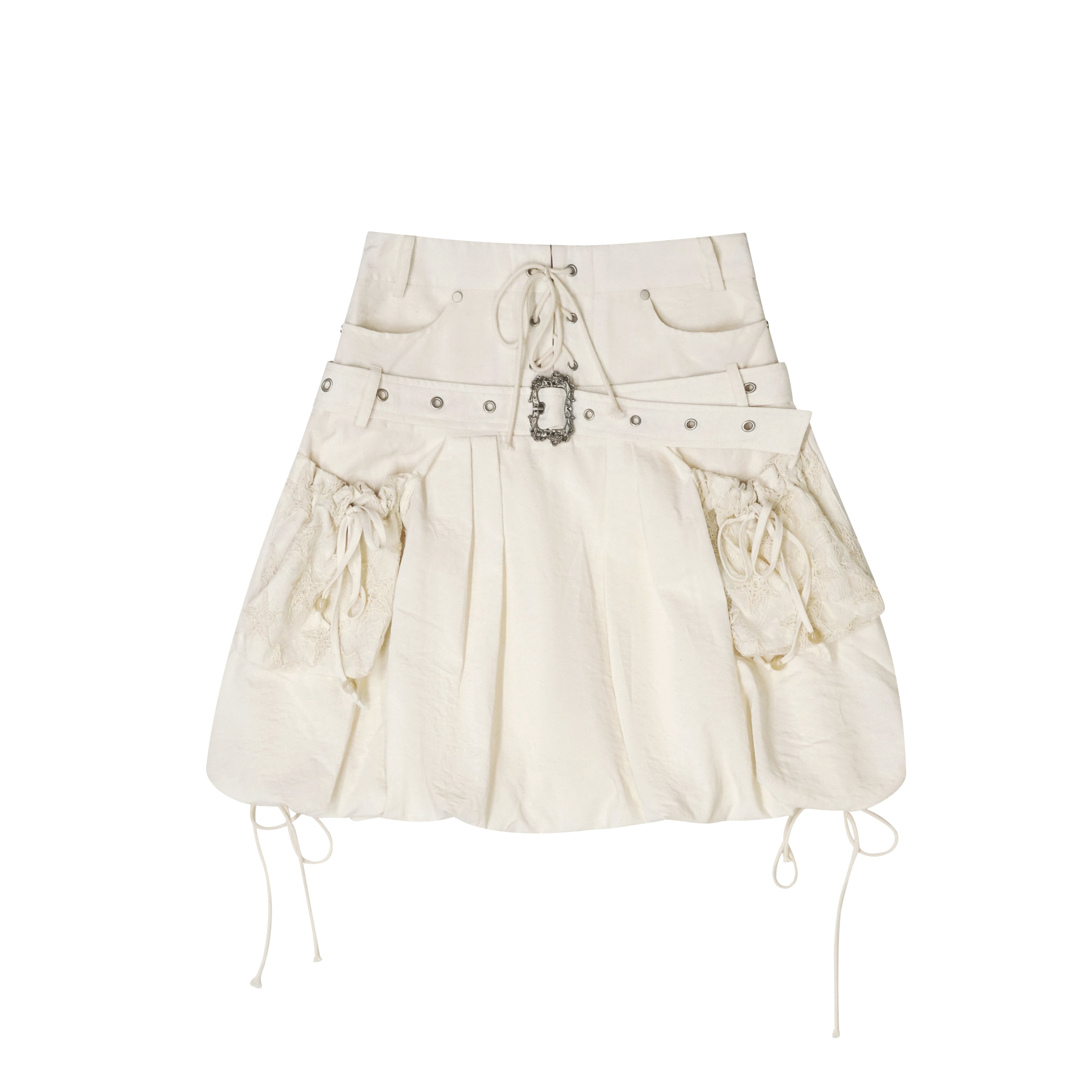 Update Cest Nous Sea Witch Punk Romantic Drawstring Boucle Skirt