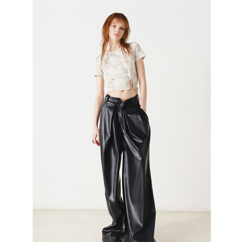 UpdateNN NORTH NODE Cropped High Waist Slim Fit Tee