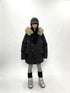 ang project Vintage Detachable Fur Hood Parka Winter Coat