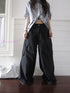 ang project Functional Utility High Waisted Wide Leg Pants With Multi Pockets